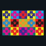 Pop diergeneeskunde poster<br><div class="desc">Veterinary Medicine Pop Art. Als Veterinary Medicine je hobby,  beroep of obsessie is,  show het dan met geweldige Veterinary Medicine t-shirts,  mokken,  stickers en meer. Het zijn ook geweldige cadeautjes voor andere dierenartsen!</div>