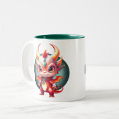 Pop Draak Tweekleurige Koffiemok (Voorkant links)