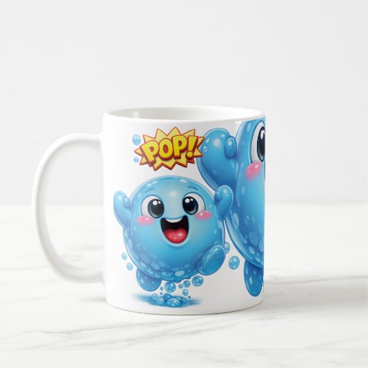 Pop Drop Blue Koffiemok (Links)
