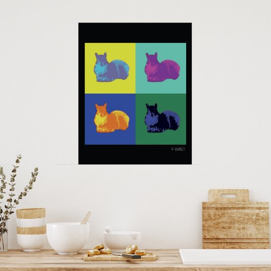 Pop Eekhoorn Poster (Keuken)