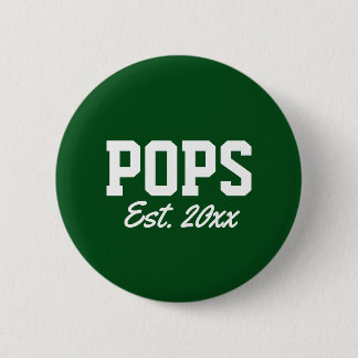 "Pop - est. date" nieuwheid Ronde Button 5,7 Cm