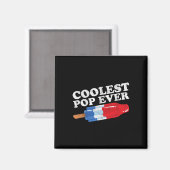Pop Ever Popsicle Funny Retro Bomb Vaders Dag Gif Magneet (Voorkant / Achterkant)