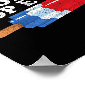 Pop Ever Popsicle Funny Retro Bomb Vaders Dag Gif Poster (Hoek)