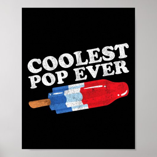 Pop Ever Popsicle Funny Retro Bomb Vaders Dag Gif Poster (Voorkant)