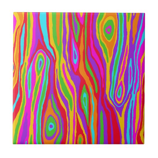 Pop Faux Bois Tegeltje (Voorkant)