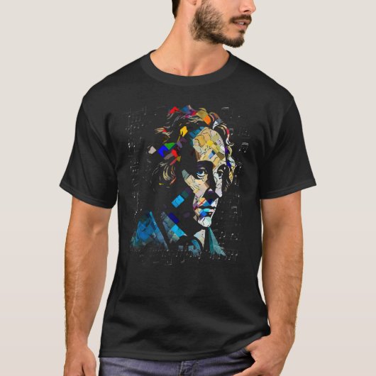 Pop Felix Mendelssohn Music Composer Pianist T-shirt (Voorkant)