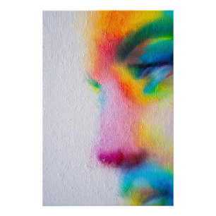 Pop Femme: Kleurexplosie Perfect Poster