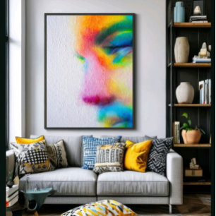 Pop Femme: Kleurontploffing Poster
