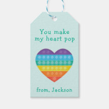 Pop fidget klaslokaal valentijn regenboog