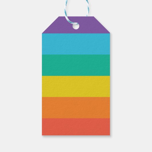 Pop fidget klaslokaal valentijn regenboog cadeaulabel (Achterkant)