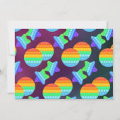 Pop Fidget Play Party boys Moon Stars Birthday Kaart (Achterkant)