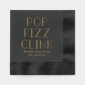 Pop Fizz Click Holiday Party Folie gestempeld serv Folie Servetten (Voorkant)