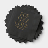 Pop Fizz Click Holiday Party Folie gestempeld serv Servetten (Insitu (Gestapeld))