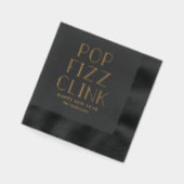 Pop Fizz Click Holiday Party Folie gestempeld serv Servetten (Links)