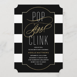 Pop Fizz Clink Bachelorette Party Uitnodiging