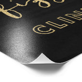 Pop Fizz Clink Black en Gold Art afdrukken Foto Afdruk (Hoek)