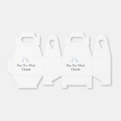 Pop fizz clink blue champagne bottle new year bedankdoosjes (Uitgevouwen)