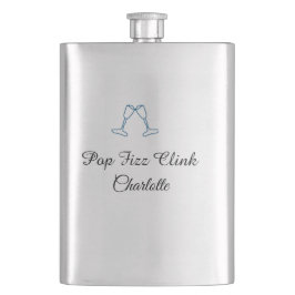 Pop fizz clink blue champagne bottle new year flacon