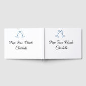 Pop fizz clink blue champagne bottle new year gastenboek (Volledig)