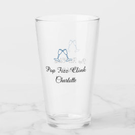 Pop fizz clink blue champagne bottle new year glas