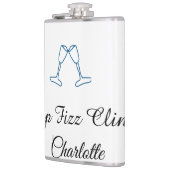 Pop fizz clink blue champagne bottle new year heupfles (Links)