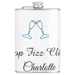 Pop fizz clink blue champagne bottle new year heupfles