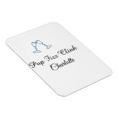 Pop fizz clink blue champagne bottle new year magneet (Rechterzijde)