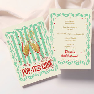 Pop Fizz Clink Bruiloftsfeest Kaart