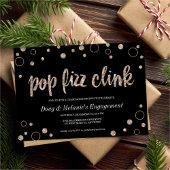 Pop Fizz Clink Champagne Bubbles Party Kaart