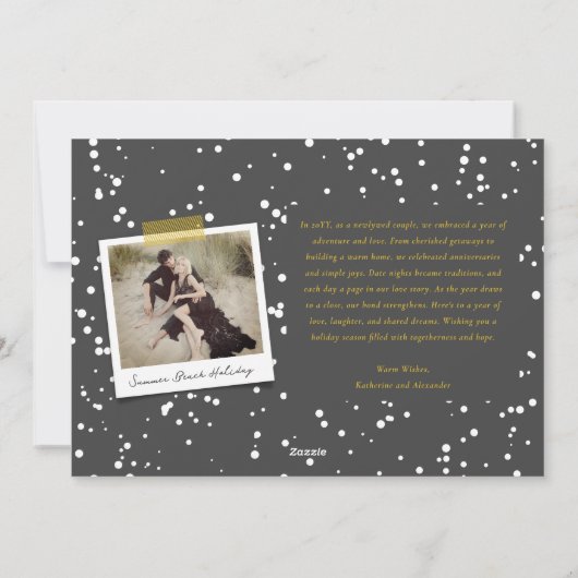 Pop Fizz Clink Champagne Cheer Nieuwjaar Feestdagenkaart (Achterkant)