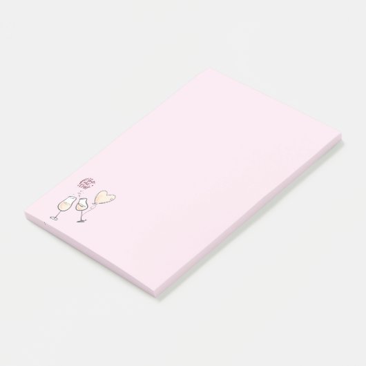 Pop Fizz Clink Champagneglazen Post-it® Notes (Schuin)