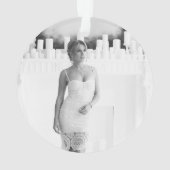 Pop Fizz Clink Elegant Typografie Foto Ornament (achterkant)