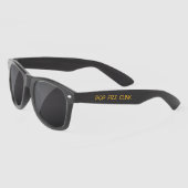 Pop Fizz Clink Elegante Typografie Zonnebrillen (Links)