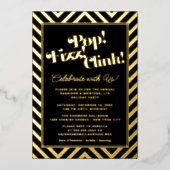 Pop! Fizz! Clink! Feestje Folie Uitnodiging (Voorkant)