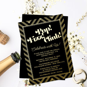 Pop! Fizz! Clink! Feestje Folie Uitnodiging