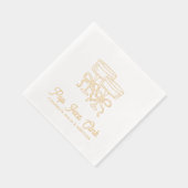 Pop Fizz Clink Gepersonaliseerde Verloving servett Folie Servetten (Rechts)