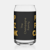 Pop Fizz Clink Moderne typografie Blikvorm Glas (Links)