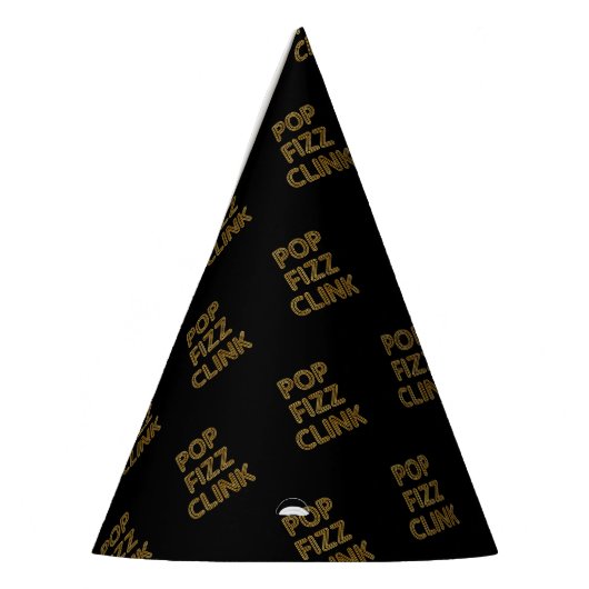 Pop Fizz Clink Moderne typografie Feesthoedjes (Links)