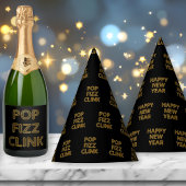 Pop Fizz Clink Moderne typografie Feesthoedjes