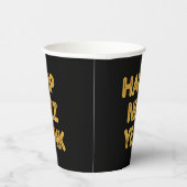 Pop Fizz Clink Moderne typografie Gelukkig Nieuwja Papieren Bekers (Rechts)