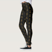 Pop Fizz Clink Moderne Typografie Nieuwjaar Leggings (Links)