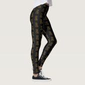 Pop Fizz Clink Moderne Typografie Nieuwjaar Leggings (Rechts)