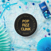 Pop Fizz Clink Moderne Typografie Oudejaarsavond Papieren Kommen (Feest)