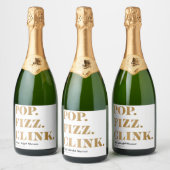 Pop Fizz Clink Mousserende Wijn Etiketten (Flessen)