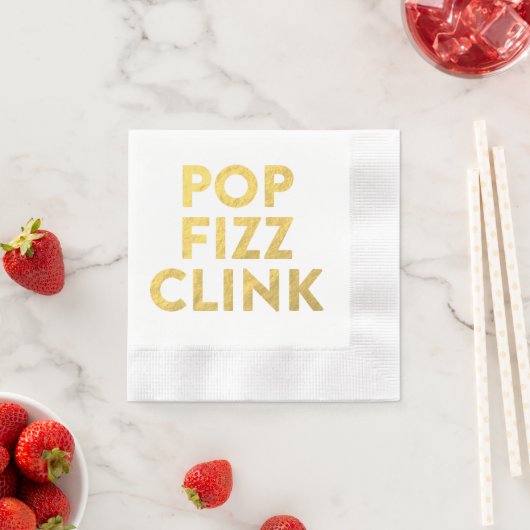 POP FIZZ CLINK Napkins Servet (Insitu)