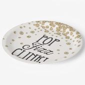 Pop Fizz Clink New Years Eve Party Paper Borden Papieren Bordje (Gekanteld)