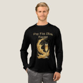 Pop Fizz Clink Repeat New Year Champagne Sparkles Tri-Blend Shirt (Voorkant)