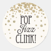 Pop Fizz Clink Sticker - Oudejaarsfeest (Voorkant)