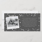 Pop Fizz Clink Stylish Silver Champagne Chic Foto Feestdagenkaart