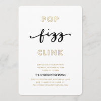 Pop Fizz Clink | uitnodiging voor een feestdag
